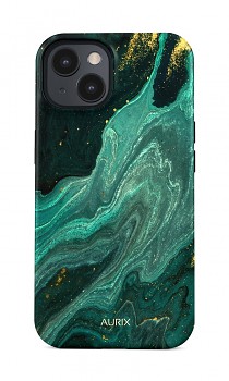 Luxusní kryt AURIX MagSafe na iPhone 15 Green Lagoon
