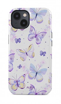 Luxusní kryt AURIX MagSafe na iPhone 14 Butterflies