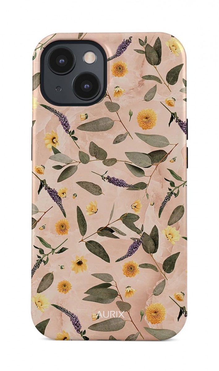Luxusní kryt AURIX MagSafe na iPhone 14 Summer Bloom