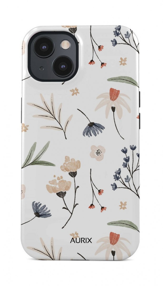 Luxusní kryt AURIX MagSafe na iPhone 15 Floral Fantasy