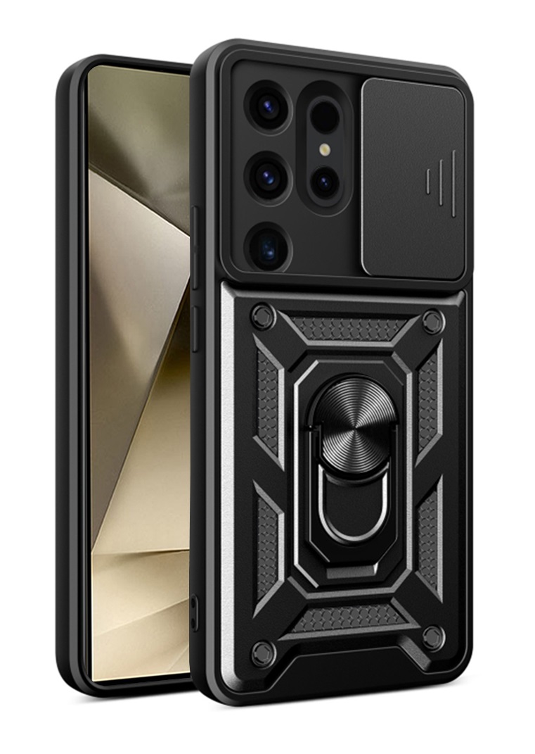 Ultra odolný zadní kryt Armor Lens na Samsung S24 Ultra černý
