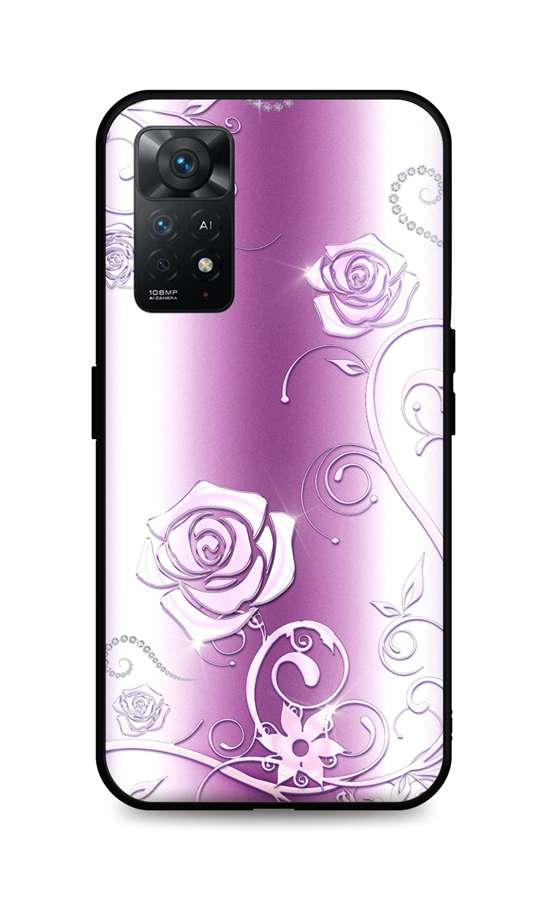Zadní silikonový kryt DARK na Xiaomi Redmi Note 11 Pro Abstract Roses