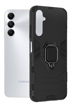 Ultra odolný zadní kryt na Samsung A05s černý s prstenem