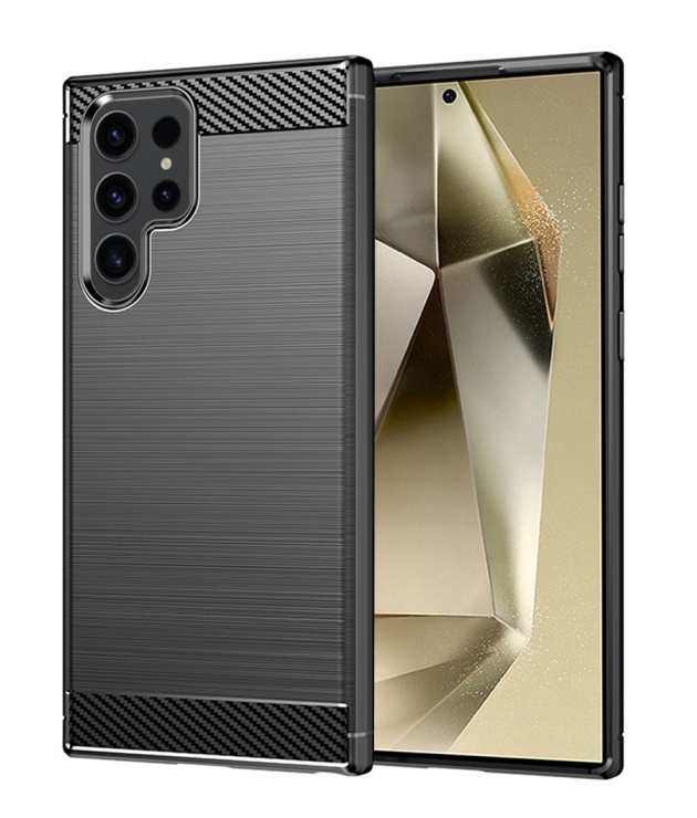 Levně Kryt TopQ Samsung S24 Ultra černý 117466 (pouzdro neboli obal na mobil Samsung S24 Ultra)