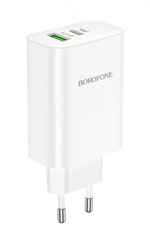Rychlonabíječka Borofone BN10 65W bez kabelu bílá