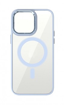 Zadní pevný kryt Magnetic na iPhone 14 s modrým rámečkem