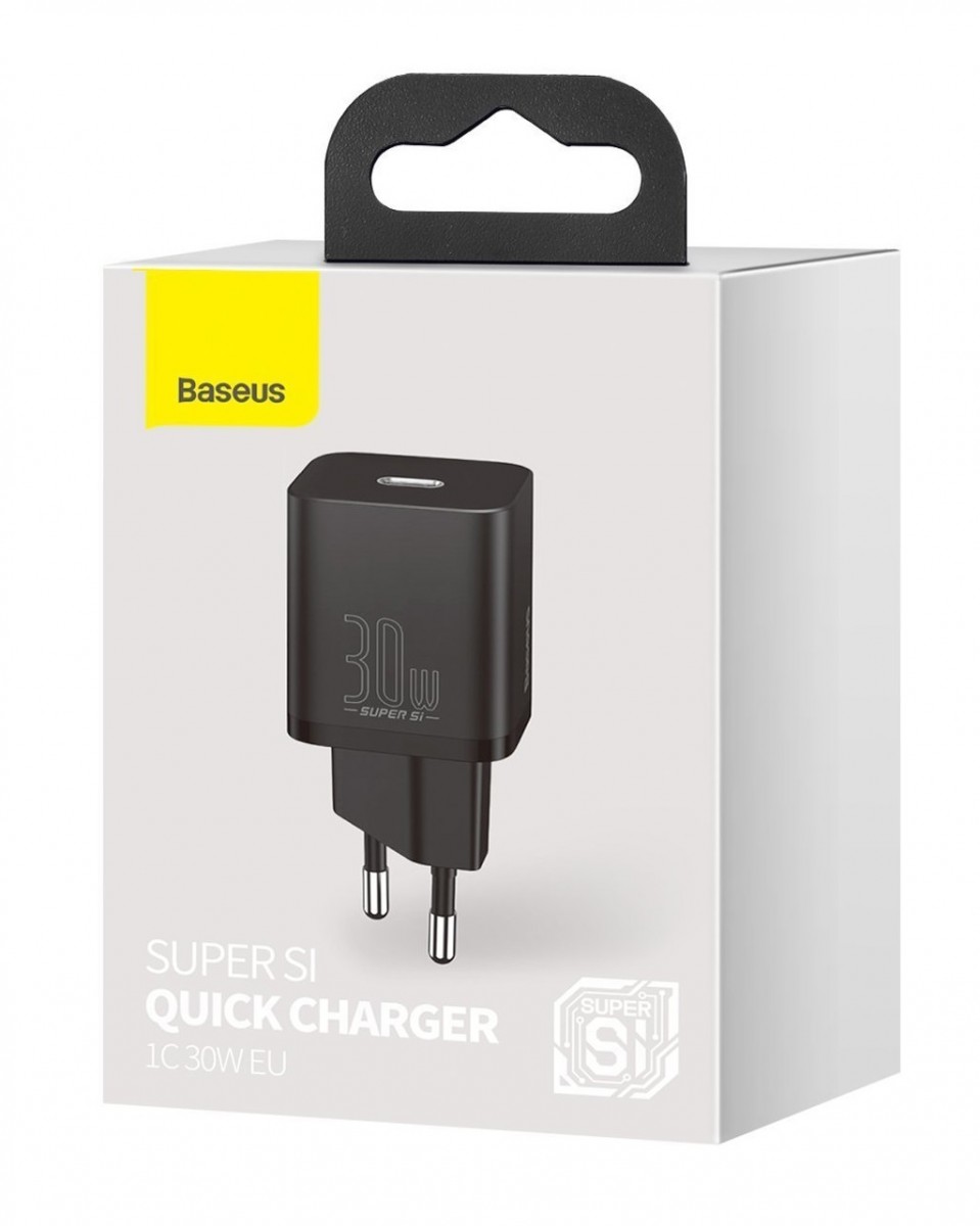 Levně Rychlonabíječka Baseus Super Si 30W bez kabelu černá 107472