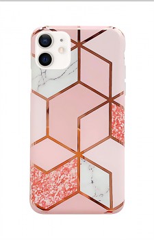 Zadní kryt na iPhone 12 Marble Pink