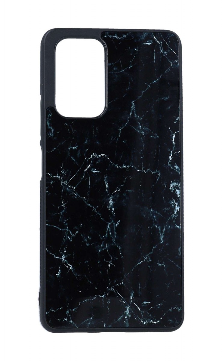 Zadní pevný kryt Marble na Xiaomi Redmi 10 Smoky Black