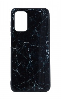 Zadní pevný kryt Marble na Samsung A13 Smoky Black