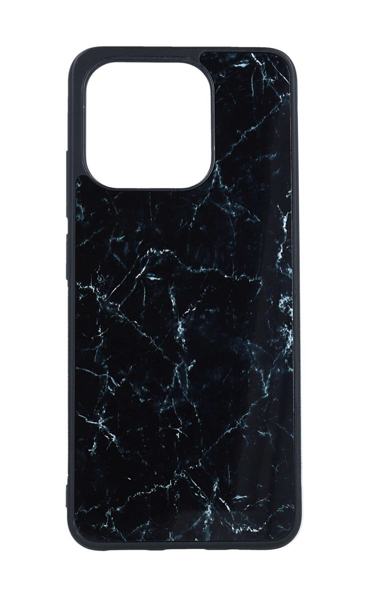 Levně Kryt TopQ Marble Xiaomi Redmi 12C pevný Smoky Black 97551 (pouzdro neboli obal na mobil Xiaomi Redmi 12C)