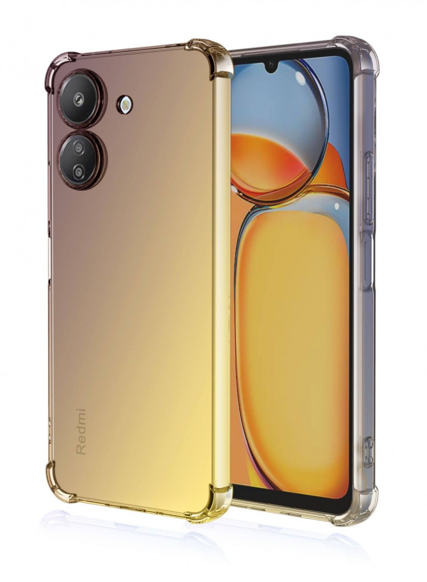 Levně Kryt TopQ Xiaomi Redmi 13C Shock duhový purpurovo-žlutý 117571 (pouzdro neboli obal na mobil Xiaomi Redmi 13C)