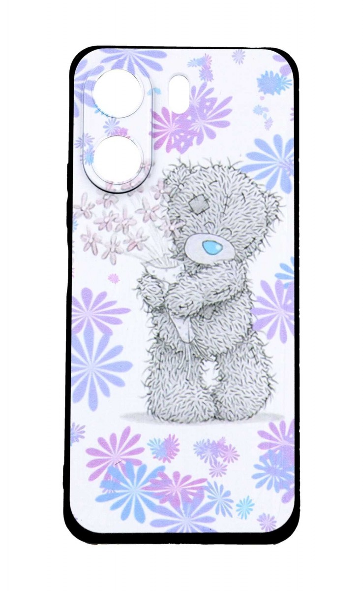 Levně Kryt TopQ Xiaomi Redmi 13C Floral Teddy 117578 (pouzdro neboli obal na mobil Xiaomi Redmi 13C)