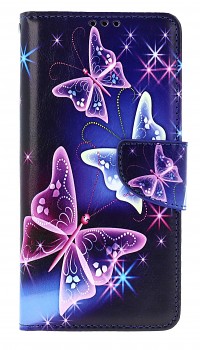 Knížkové pouzdro na Xiaomi Redmi 10 Modré s motýlky