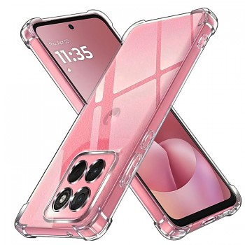 Techsuit – nárazuvzdorný čirý silikon – Motorola Moto G57 Power / G67 Power – čirý