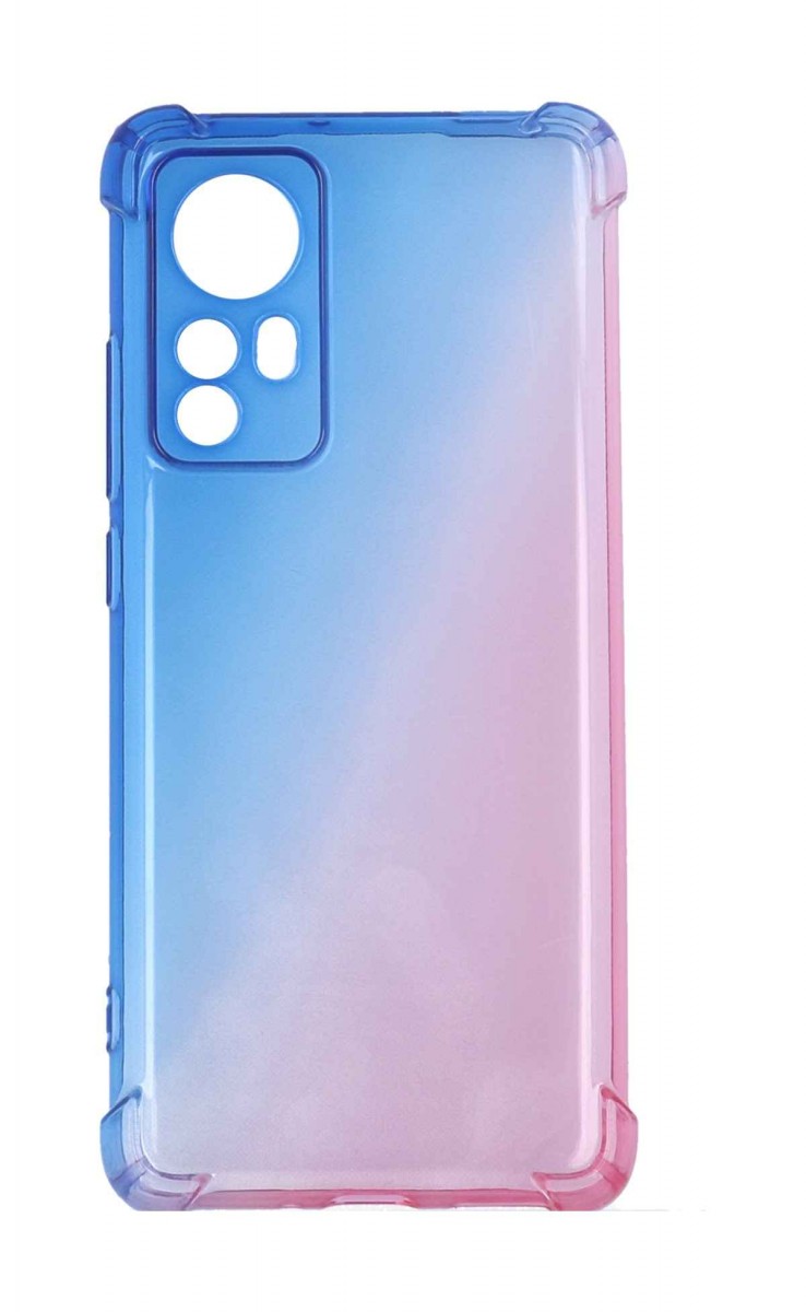 Levně Kryt TopQ Xiaomi 12 Shock duhový modro-růžový 107613 (pouzdro neboli obal na mobil Xiaomi 12)