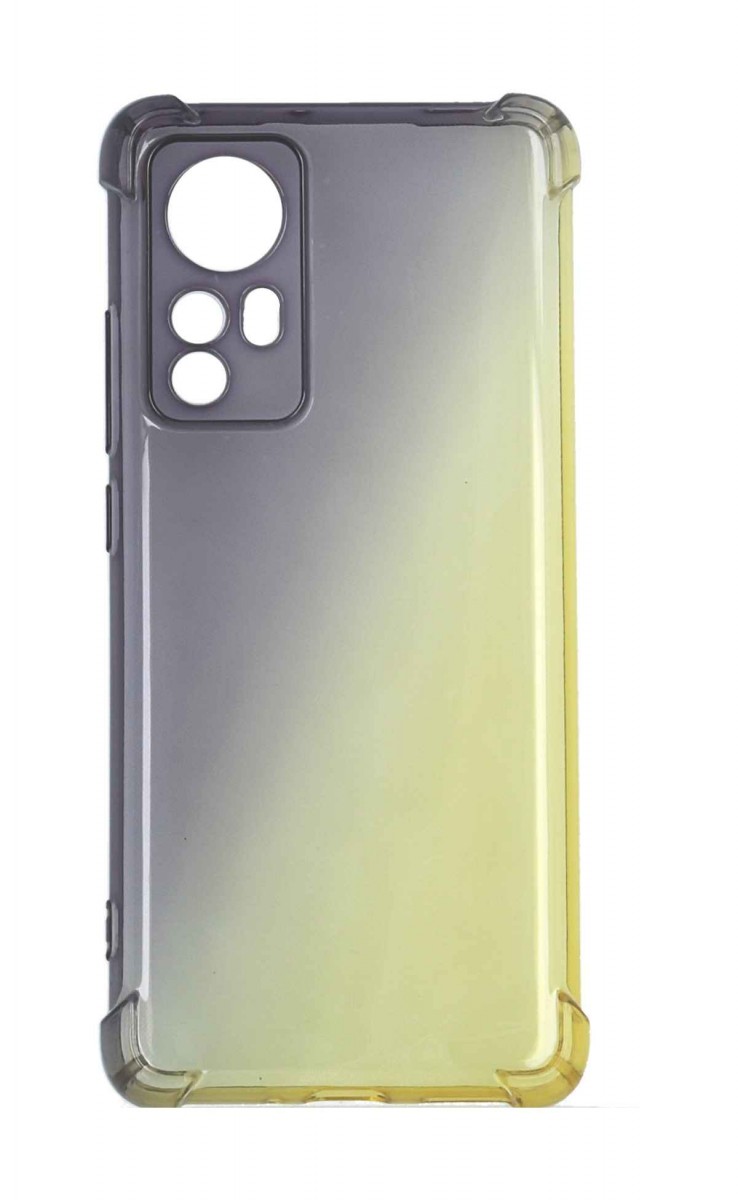 Levně Kryt TopQ Xiaomi 12 Shock duhový purpurovo-žlutý 107614 (pouzdro neboli obal na mobil Xiaomi 12)