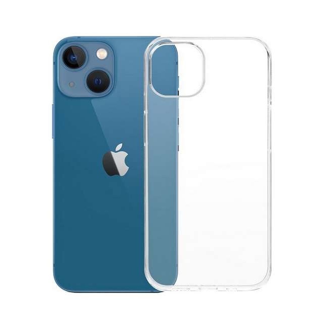 Ultratenký silikonový kryt na iPhone 13 0,5 mm průhledný
