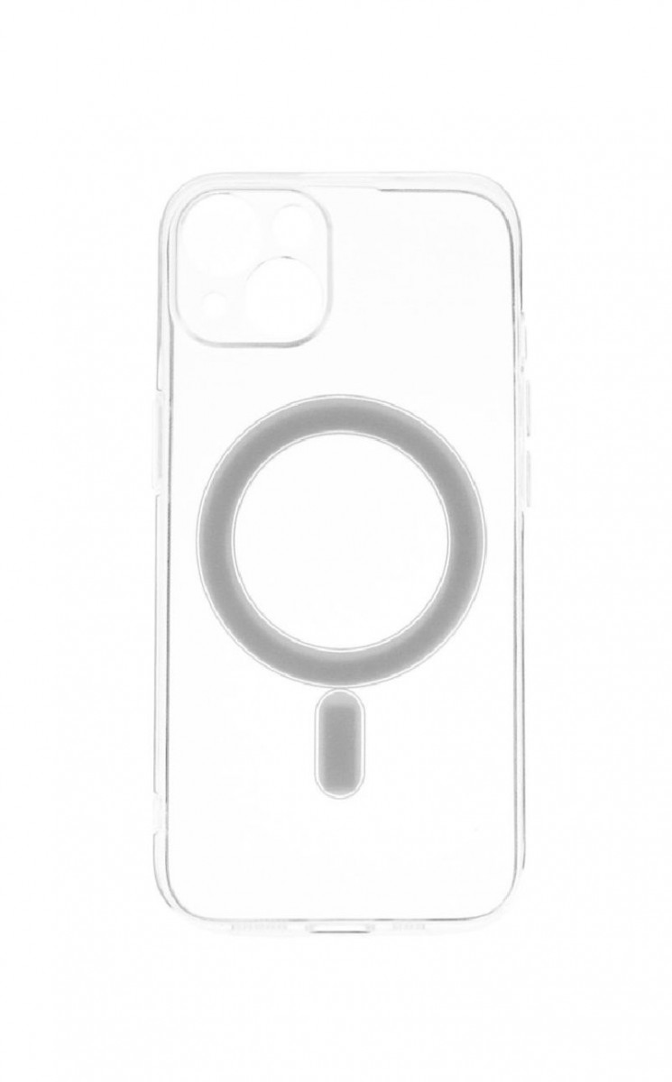 Levně Kryt TopQ iPhone 13 s MagSafe pevný průhledný 67634 (pouzdro neboli obal na mobil iPhone 13)