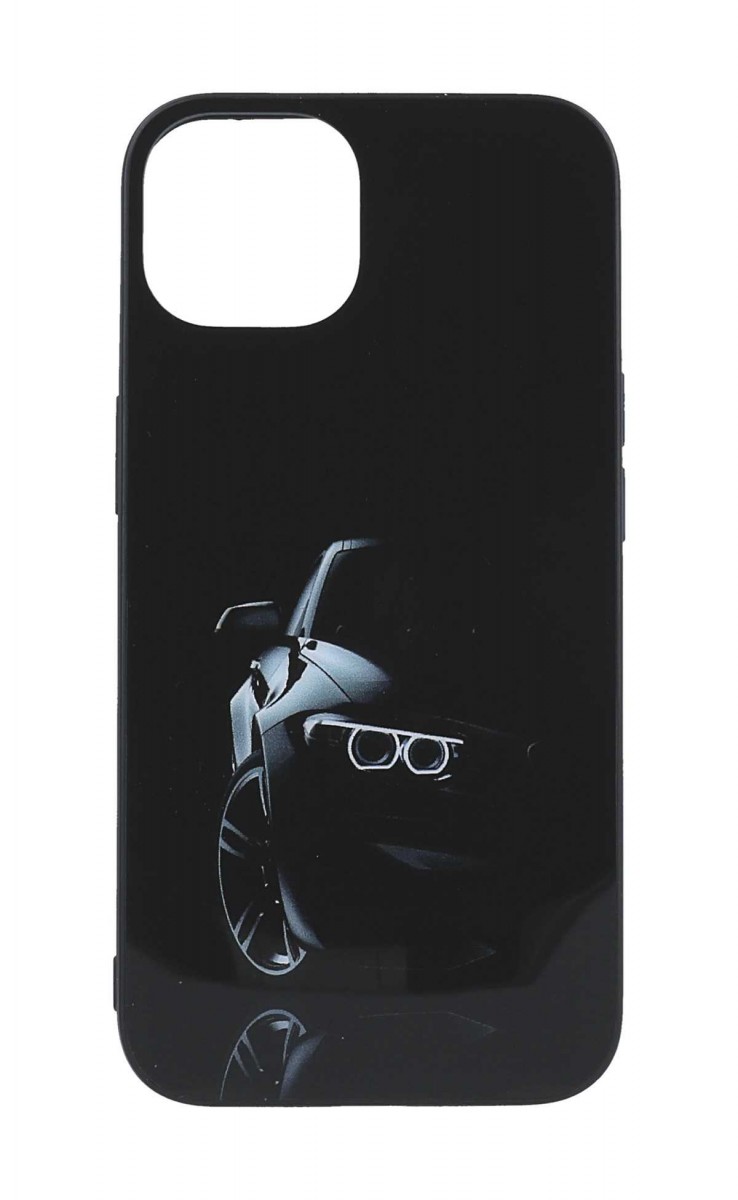 Levně Kryt TopQ Flexible iPhone 15 Black Car 107673 (pouzdro neboli obal na mobil iPhone 15)