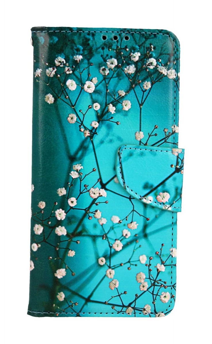 Knížkové pouzdro na Xiaomi Redmi Note 11 Pro Modré s květy