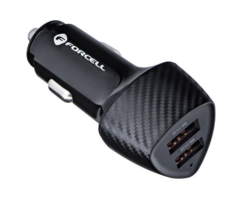 Rychlonabíječka do auta Forcell Carbon 36W černá
