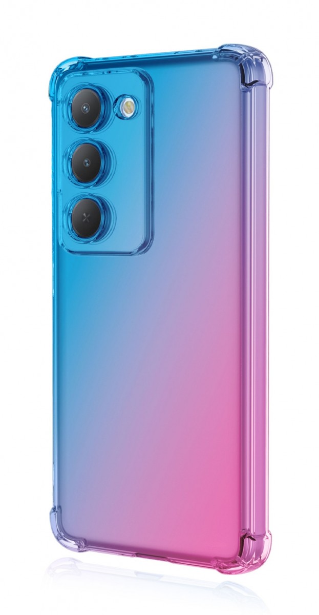 Levně Kryt TopQ Xiaomi Redmi 15 Shock duhový modro-růžový 167702 (pouzdro neboli obal na mobil Xiaomi Redmi 15)