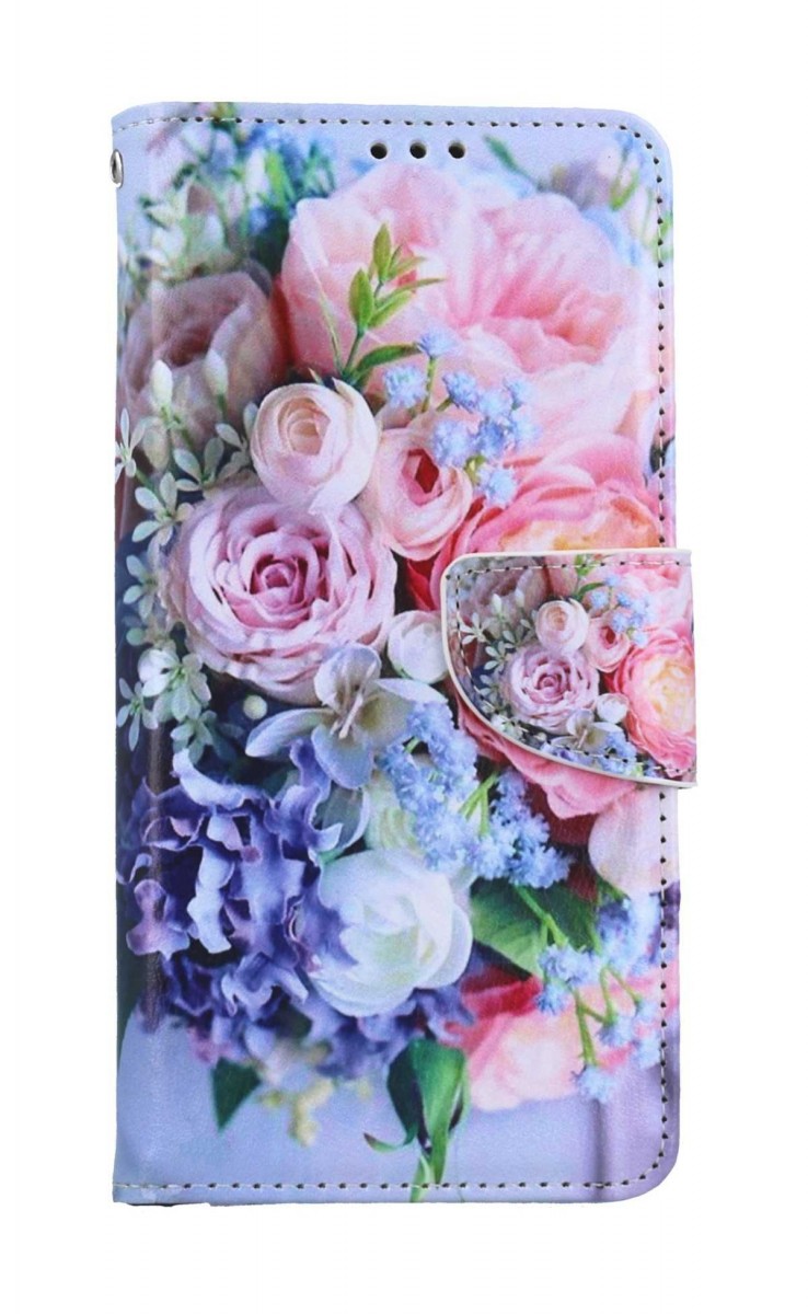 Pouzdro TopQ Xiaomi Redmi Note 13 Pro knížkové Kytice 2 127715