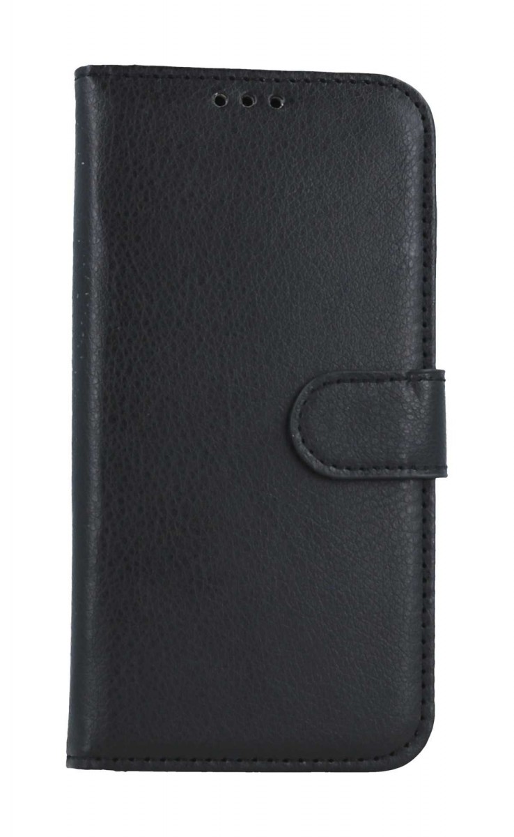 Levně Pouzdro TopQ iPhone 16 knížkové černé s přezkou 127721 (obal neboli kryt iPhone 16)