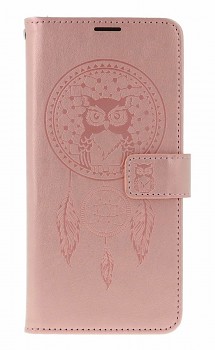 Knížkové pouzdro Mezzo na Xiaomi Redmi Note 14 Pro Lapač se sovičkou světle růžové