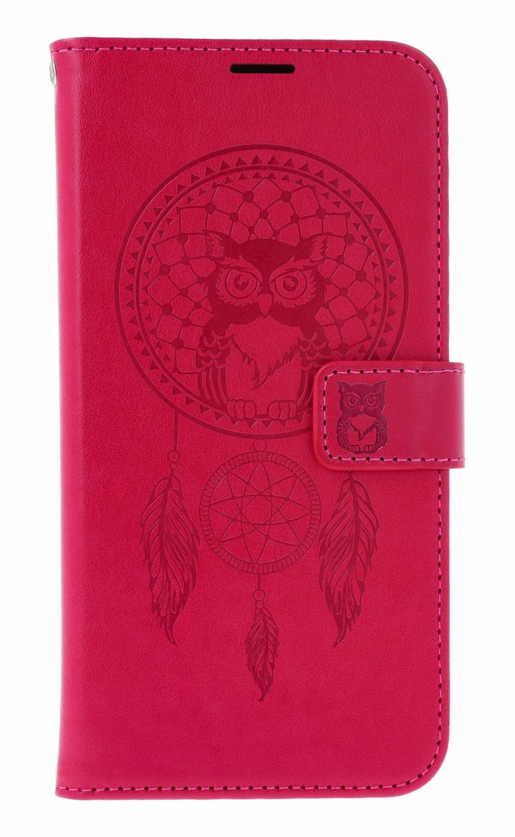 Knížkové pouzdro Mezzo na Samsung A56 Lapač se sovičkou růžové
