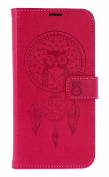Knížkové pouzdro Mezzo na Samsung A56 Lapač se sovičkou růžové