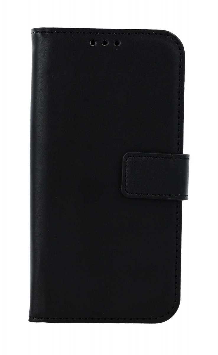 Levně Pouzdro TopQ iPhone 16 knížkové černé s přezkou 2 127724 (obal neboli kryt iPhone 16)