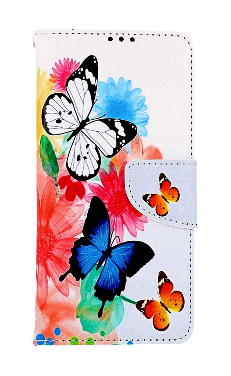 Levně Pouzdro TopQ Xiaomi Redmi Note 12S knížkové Barevné s motýlky 97865 (obal neboli kryt na mobil Xiaomi Redmi Note 12S)