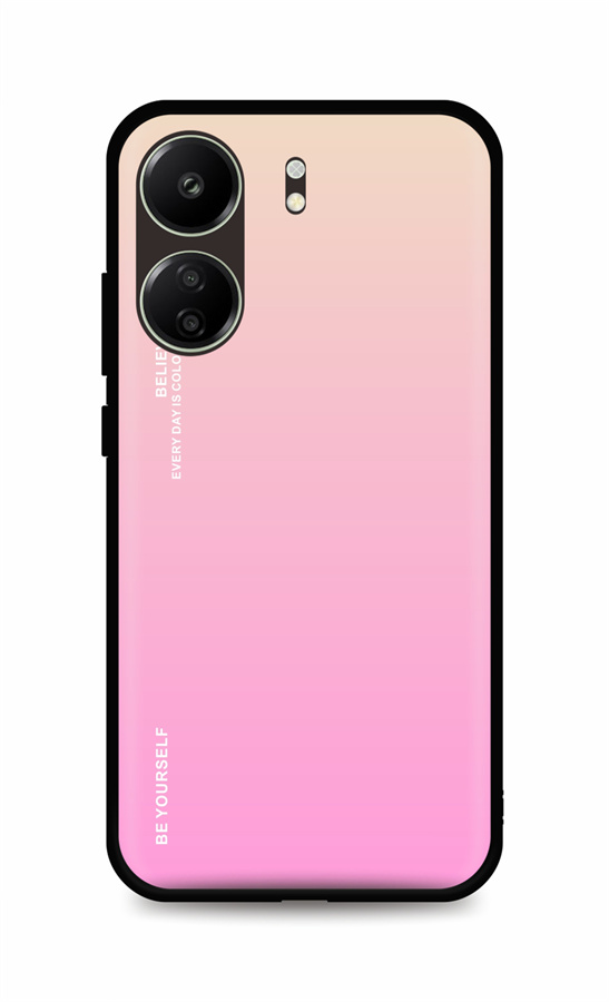 Levně Kryt TopQ LUXURY Xiaomi Redmi 13C pevný duhový meruňkový 117913 (pouzdro neboli obal na mobil Xiaomi Redmi 13C)
