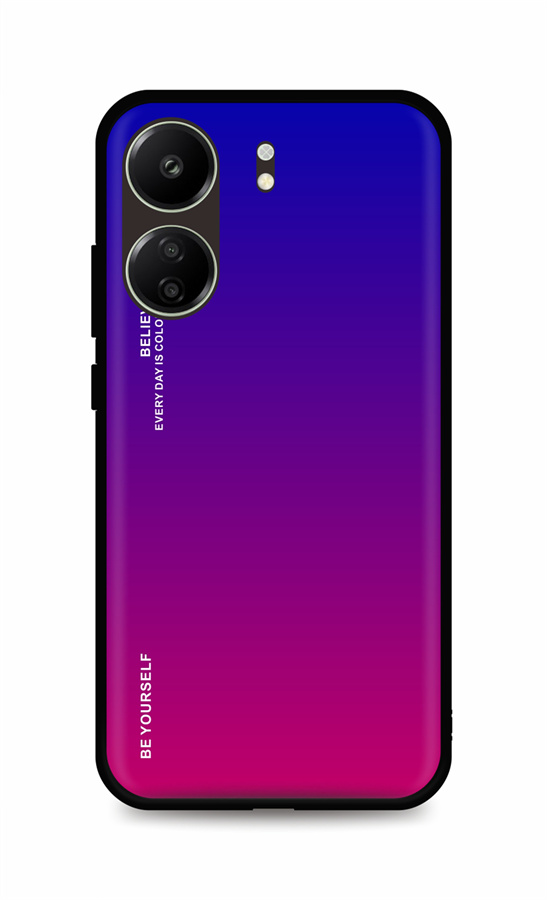 Levně Kryt TopQ LUXURY Xiaomi Redmi 13C pevný duhový fialový 117916 (pouzdro neboli obal na mobil Xiaomi Redmi 13C)