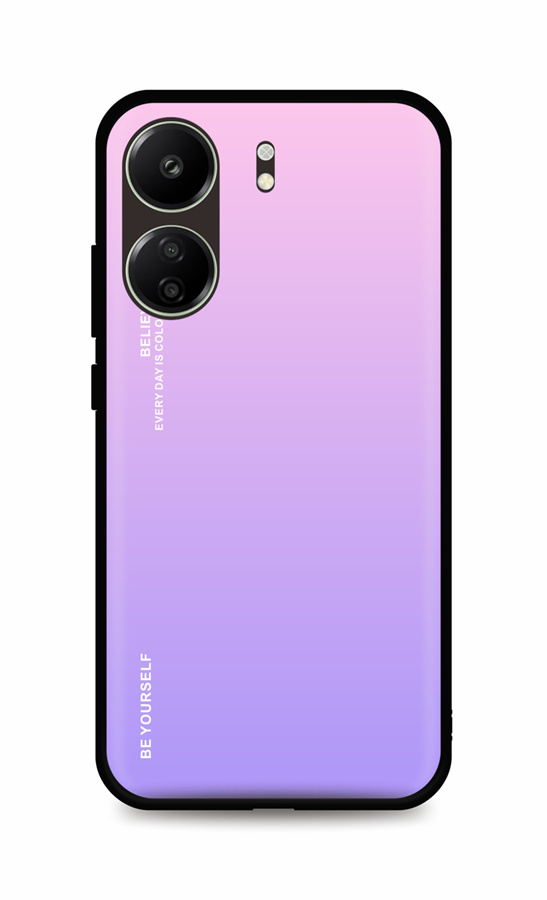 Zadní pevný kryt LUXURY na Xiaomi Redmi 13C duhový růžový