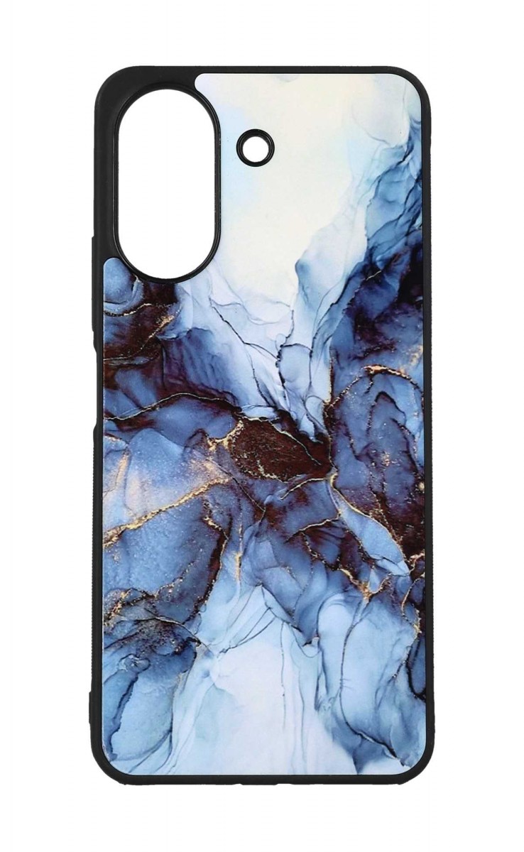 Levně Kryt TopQ Marble Xiaomi Redmi 13C pevný Smoky Blue 117921 (pouzdro neboli obal na mobil Xiaomi Redmi 13C)