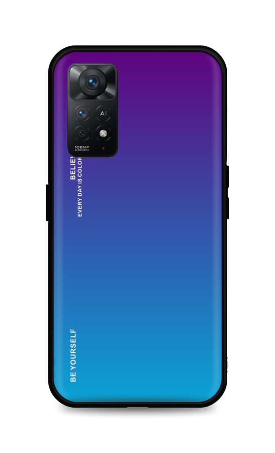 Zadní pevný kryt LUXURY na Xiaomi Redmi Note 11 Pro duhový purpurový