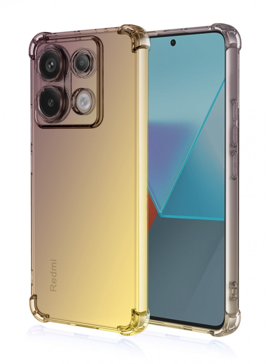 Zadní kryt na Xiaomi Redmi Note 13 Pro 5G Shock duhový purpurovo-žlutý