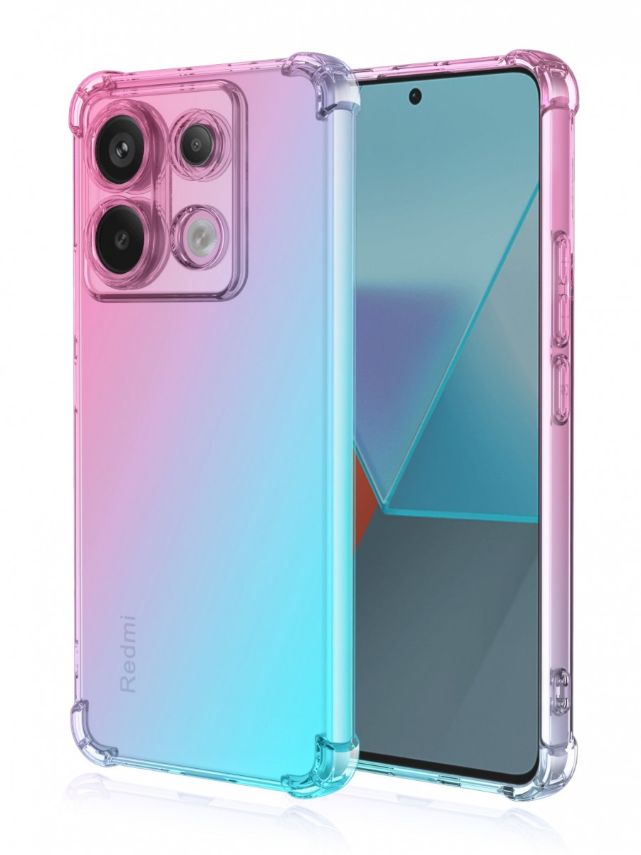 Levně Kryt TopQ Xiaomi Redmi Note 13 Pro 5G Shock duhový mentolovo-růžový 117993 (pouzdro neboli obal na mobil Xiaomi Redmi Note 13 Pro 5G)
