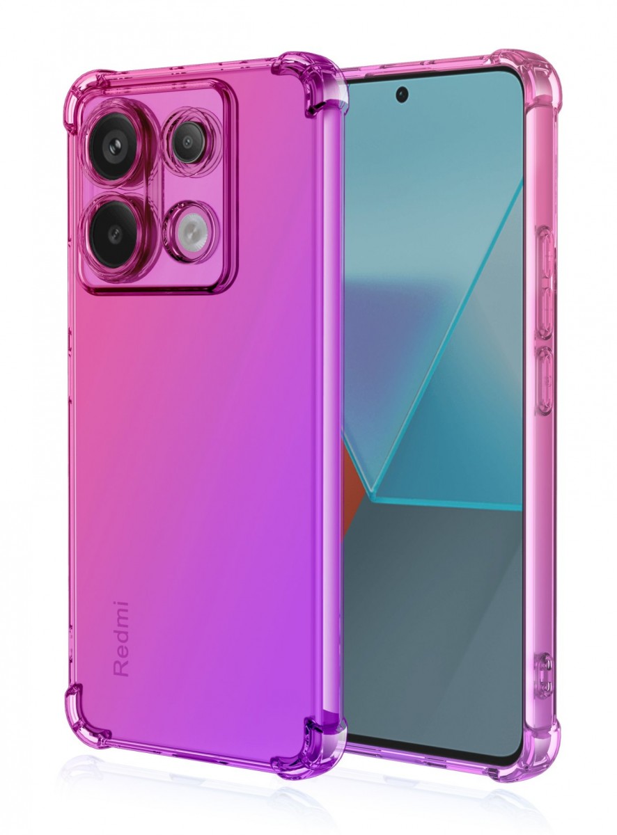Zadní kryt na Xiaomi Redmi Note 13 Pro 5G Shock duhový růžovo-fialový