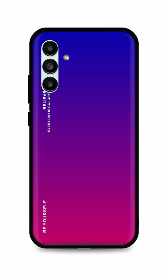 Zadní pevný kryt LUXURY na Samsung A04s duhový fialový