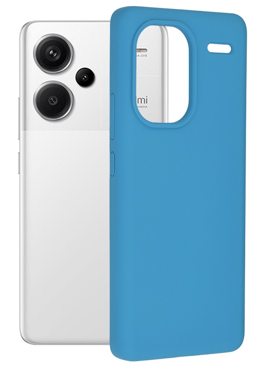 Levně Kryt TopQ Essential Xiaomi Redmi Note 13 Pro+ 5G azurový 118016 (pouzdro neboli obal na mobil Xiaomi Redmi Note 13 Pro+ 5G)