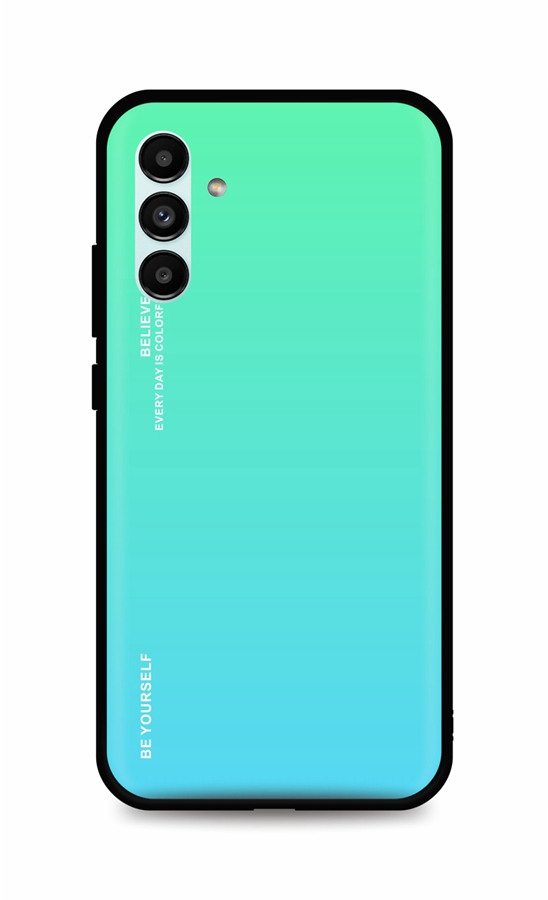 Zadní pevný kryt LUXURY na Samsung A04s duhový zelený