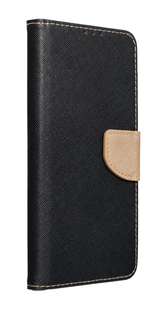 Levně Pouzdro TopQ Samsung A56 knížkové černo-zlaté 138038 (kryt neboli obal na mobil Samsung A56)