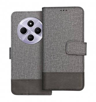 Knížkové pouzdro GOMMA na Xiaomi Redmi 14C šedé