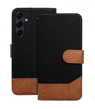 Knížkové pouzdro Jeans na Samsung A56 černé