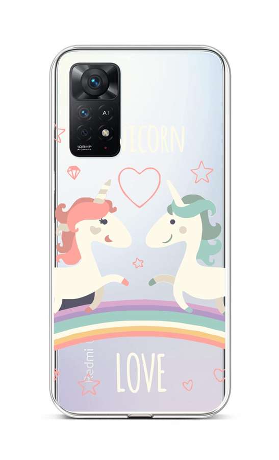 Kryt TopQ Xiaomi Redmi Note 11 Pro silikon Unicorn Love 68053 (pouzdro neboli obal na mobil Xiaomi Redmi Note 11 Pro)