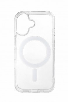 Zadní pevný kryt Clear Magnetic na iPhone 16 průhledný
